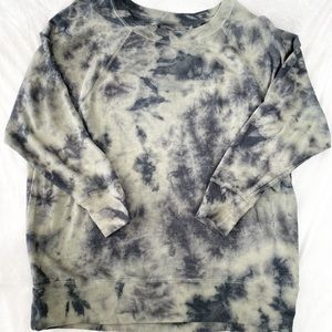 Acid Wash Oversized Sweatshirt - Boyfriend Fit